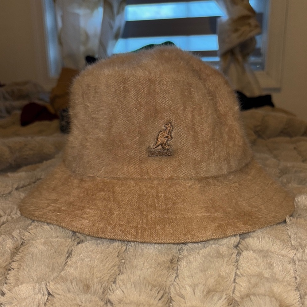 Kangol Furry Beige Bucket Hat